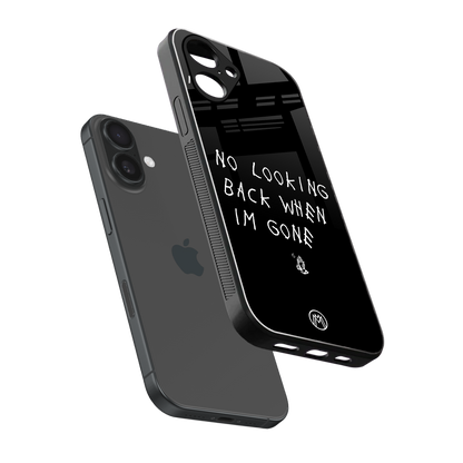 no looking back back phone cover | glass case for iphone 16