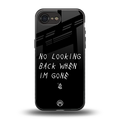 no looking back back phone cover | glass case for iphone 16e