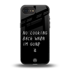no looking back back phone cover | glass case for iphone 16e