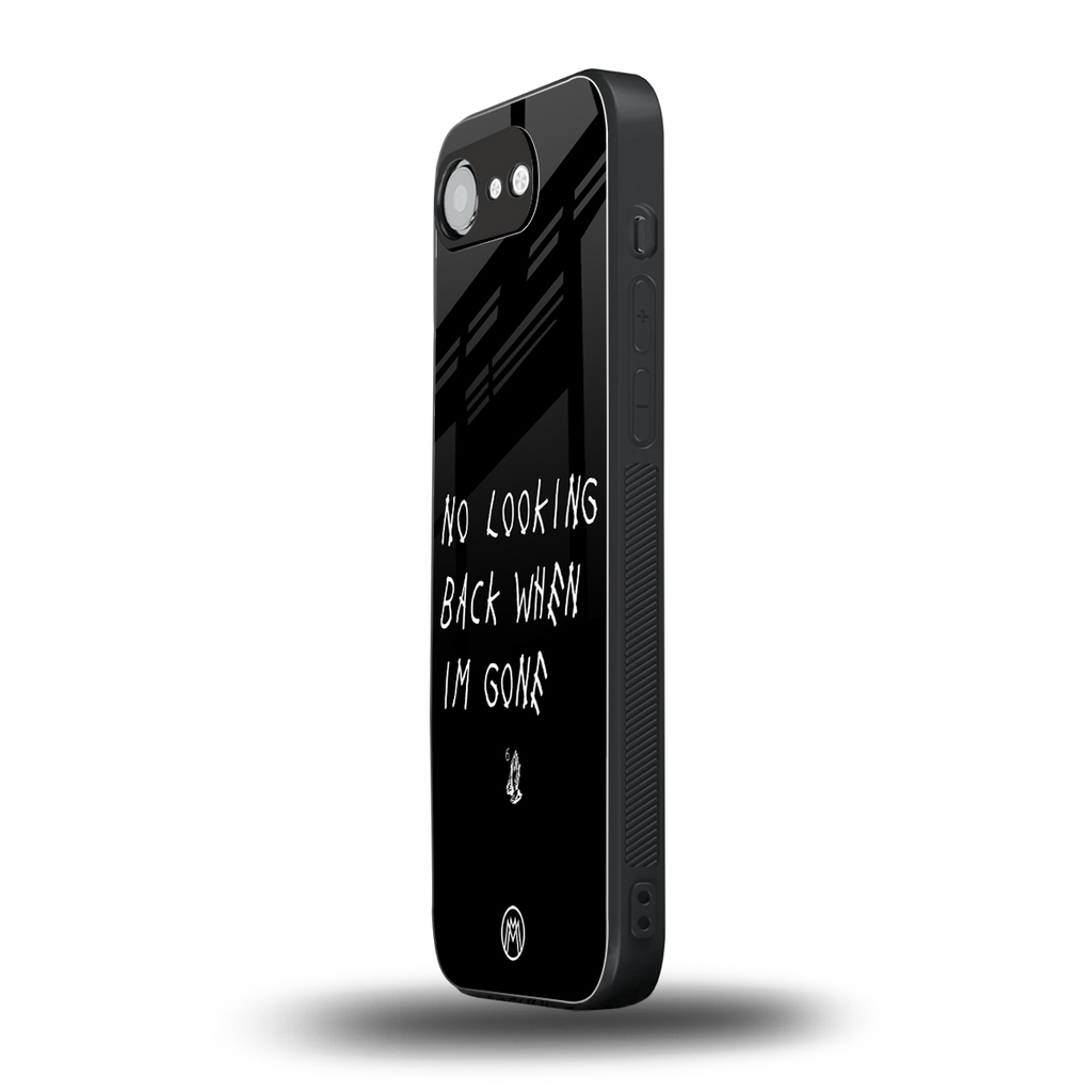 no looking back back phone cover | glass case for iphone 16e
