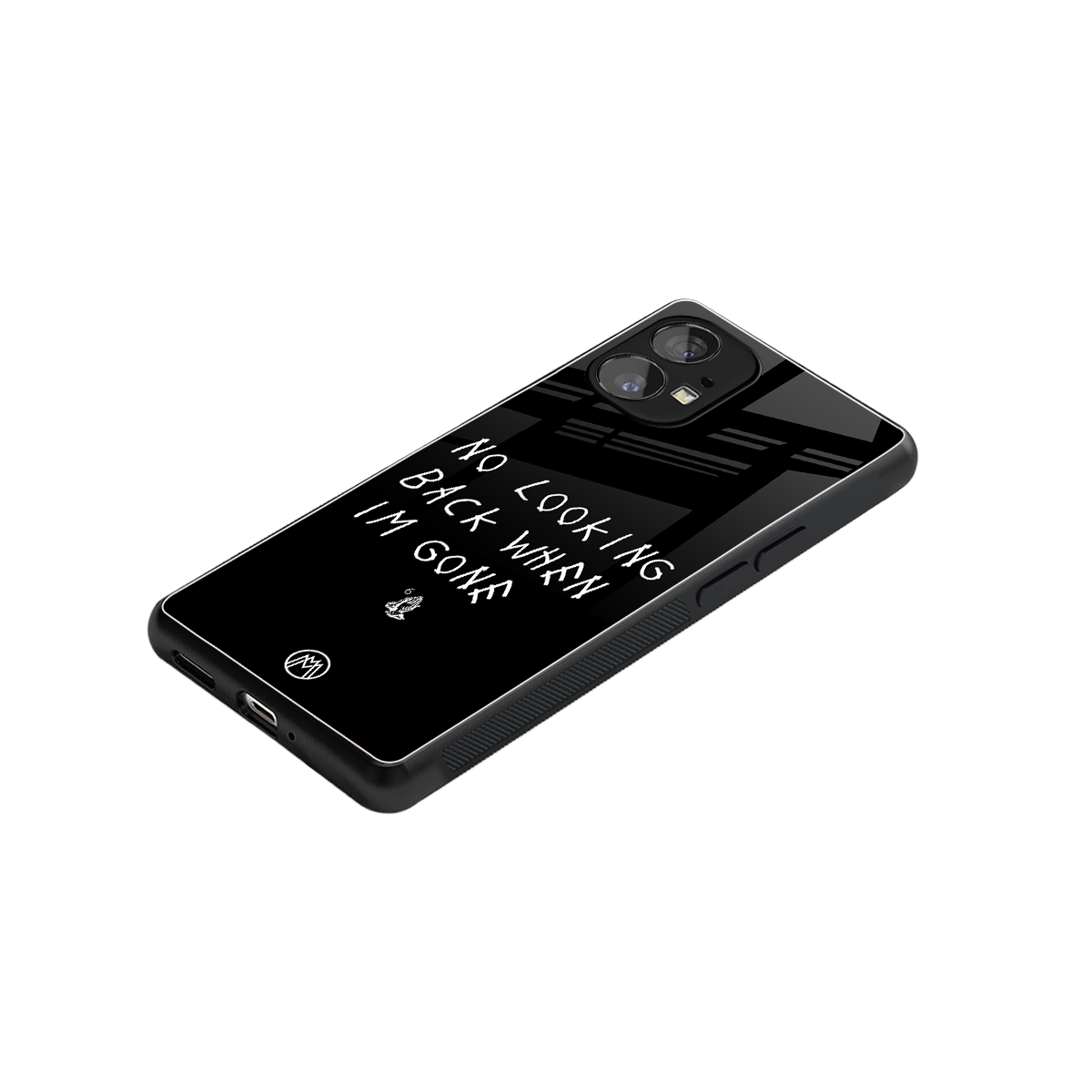 no looking back back phone cover | glass case for nothing phone 1