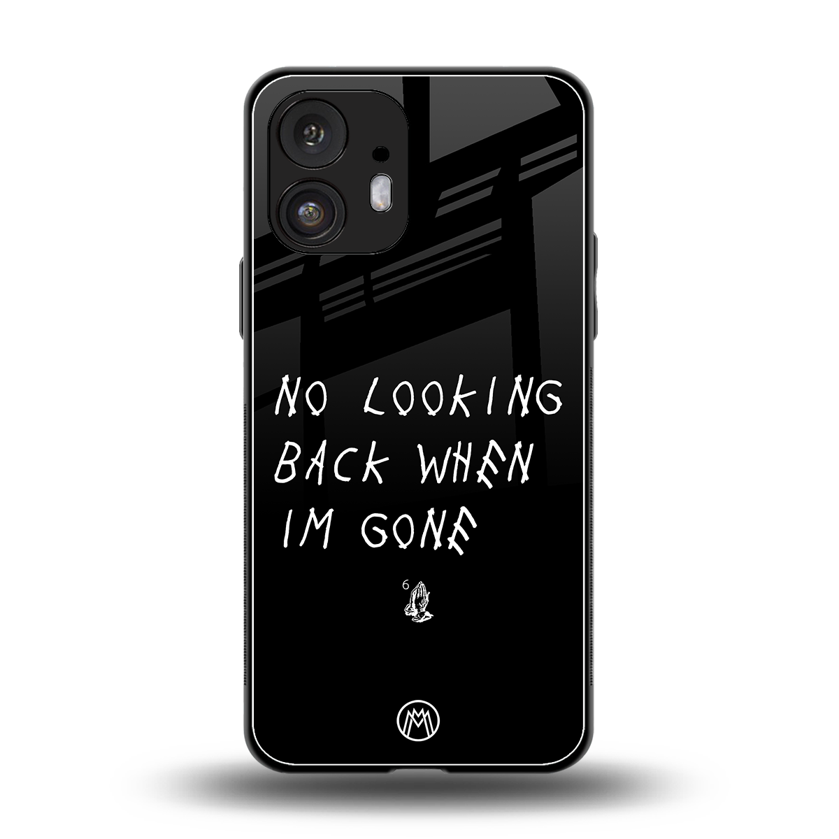 no looking back back phone cover | glass case for nothing phone 2