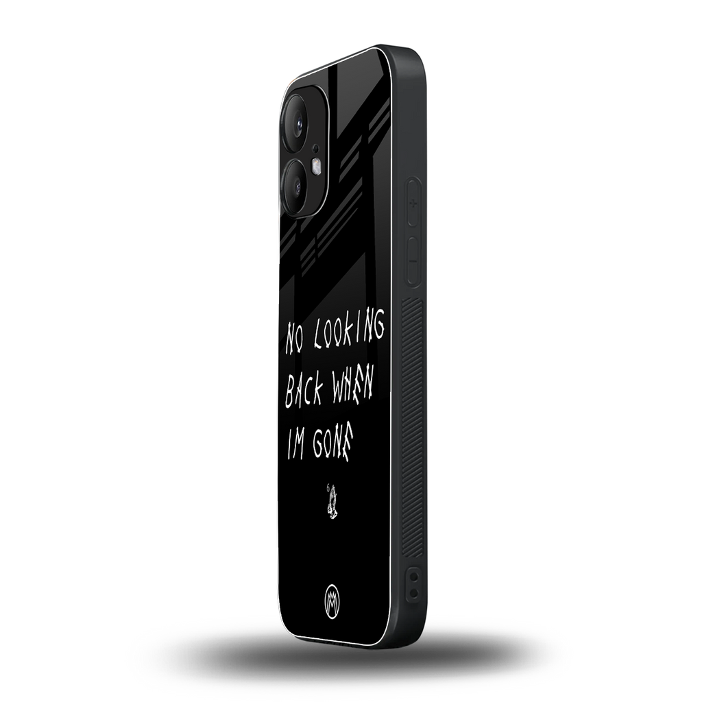 no looking back back phone cover | glass case for nothing phone 2