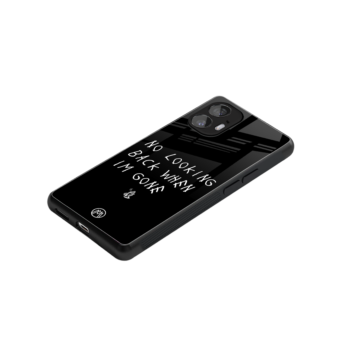 no looking back back phone cover | glass case for nothing phone 2