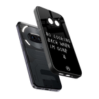 no looking back back phone cover | glass case for nothing phone 2a