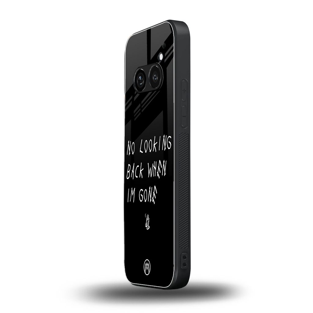 no looking back back phone cover | glass case for nothing phone 2a
