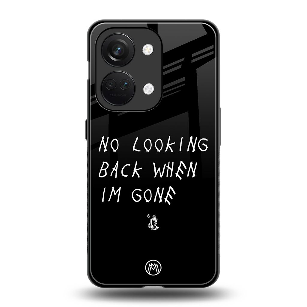 no looking back back phone cover | glass case for oneplus nord 3