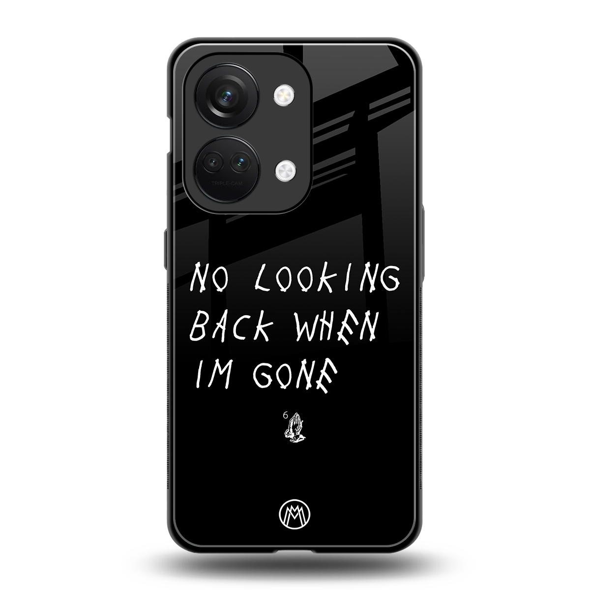 no looking back back phone cover | glass case for oneplus nord 3
