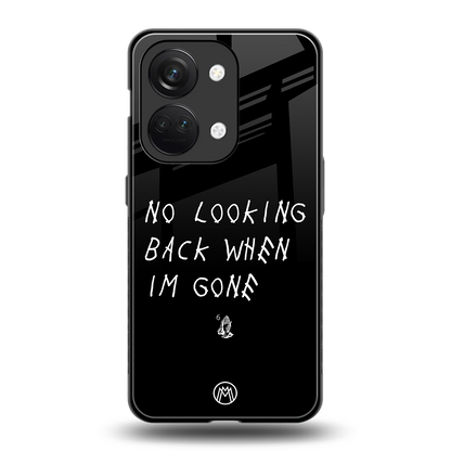 no looking back back phone cover | glass case for oneplus nord 3