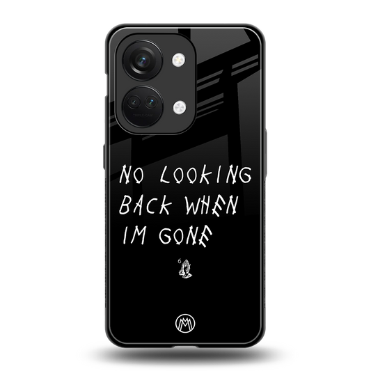 no looking back back phone cover | glass case for oneplus nord 3