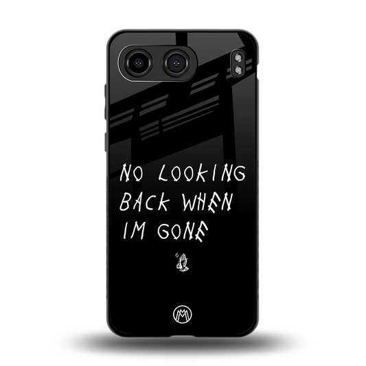 no looking back back phone cover | glass case for oneplus nord 4