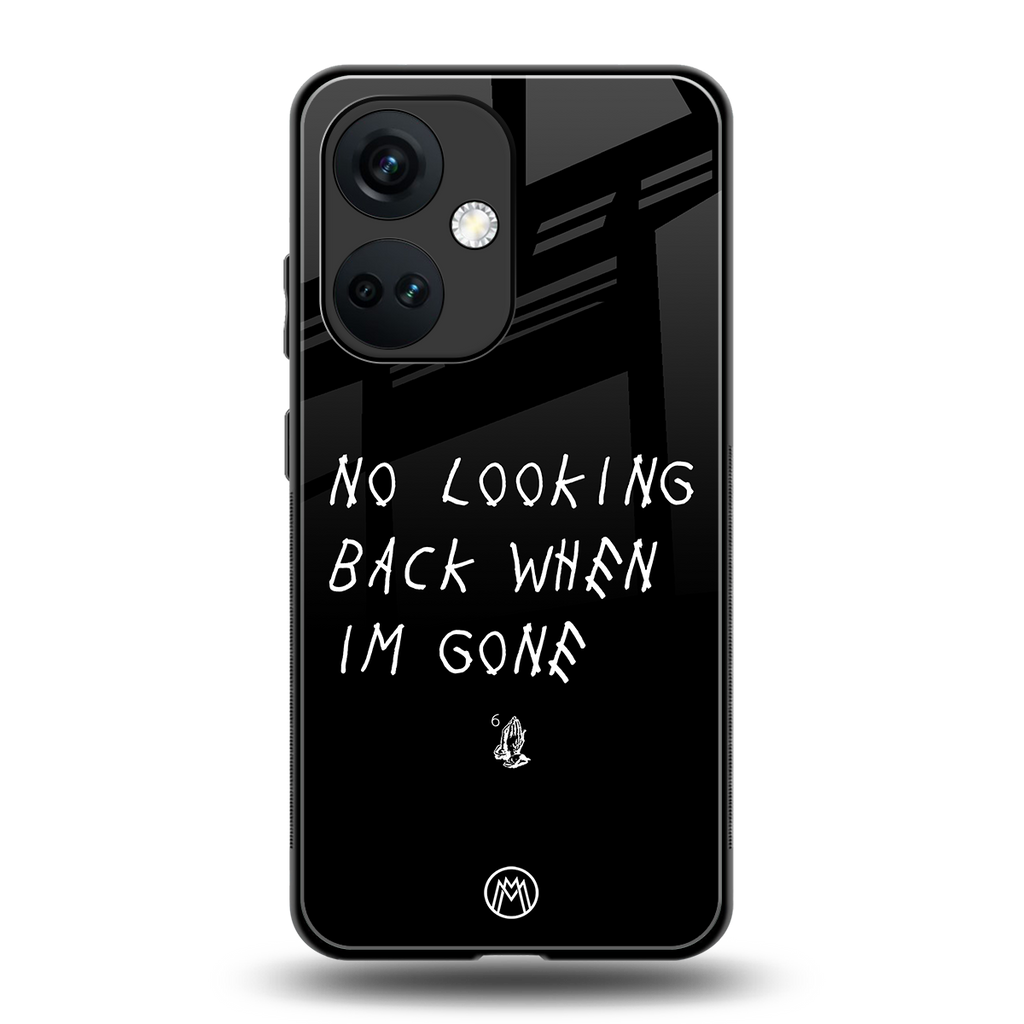 no looking back back phone cover | glass case for oneplus nord ce 3