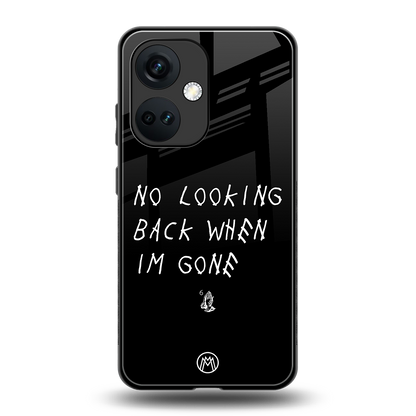 no looking back back phone cover | glass case for oneplus nord ce 3