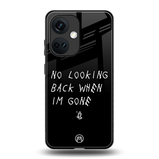 no looking back back phone cover | glass case for oneplus nord ce 3