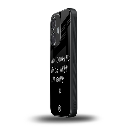 no looking back back phone cover | glass case for oneplus nord ce 3