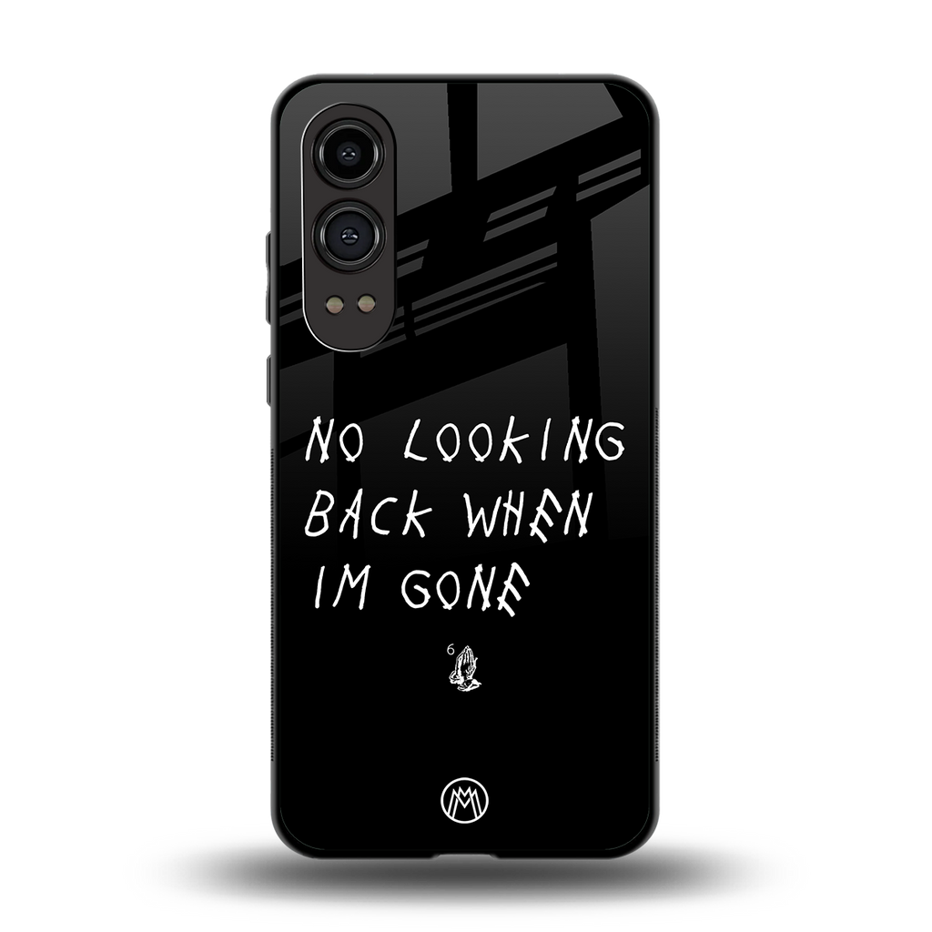 no looking back back phone cover | glass case for oneplus nord ce 4 lite