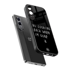 no looking back back phone cover | glass case for oneplus nord ce 4 lite