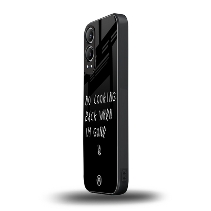 no looking back back phone cover | glass case for oneplus nord ce 4 lite