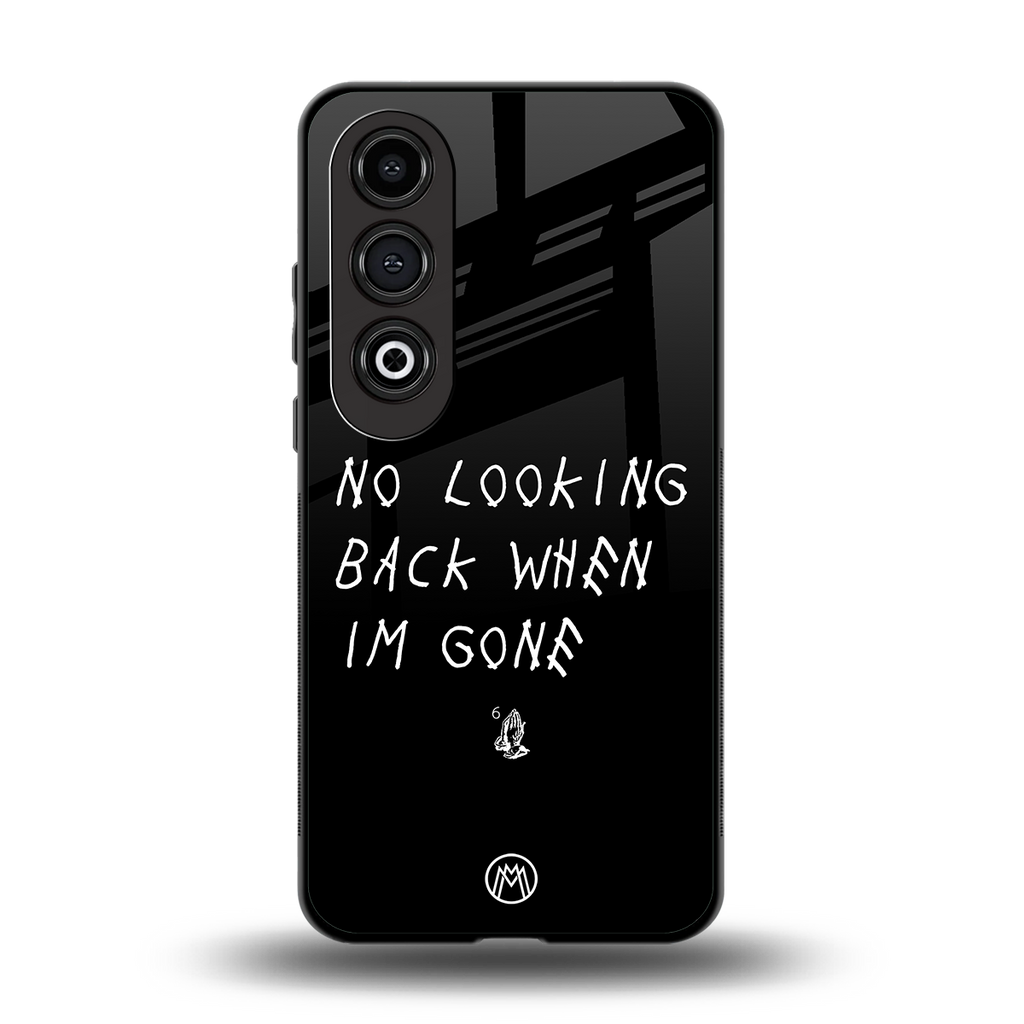 no looking back back phone cover | glass case for oneplus nord ce 4
