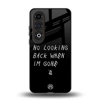 no looking back back phone cover | glass case for oneplus nord ce 4