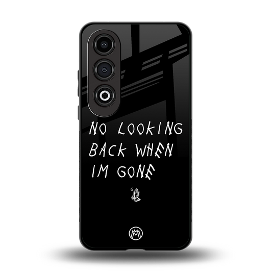 no looking back back phone cover | glass case for oneplus nord ce 4
