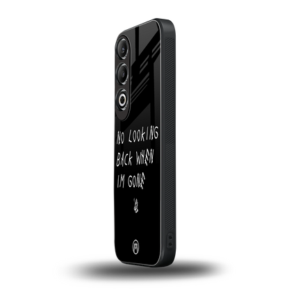 no looking back back phone cover | glass case for oneplus nord ce 4
