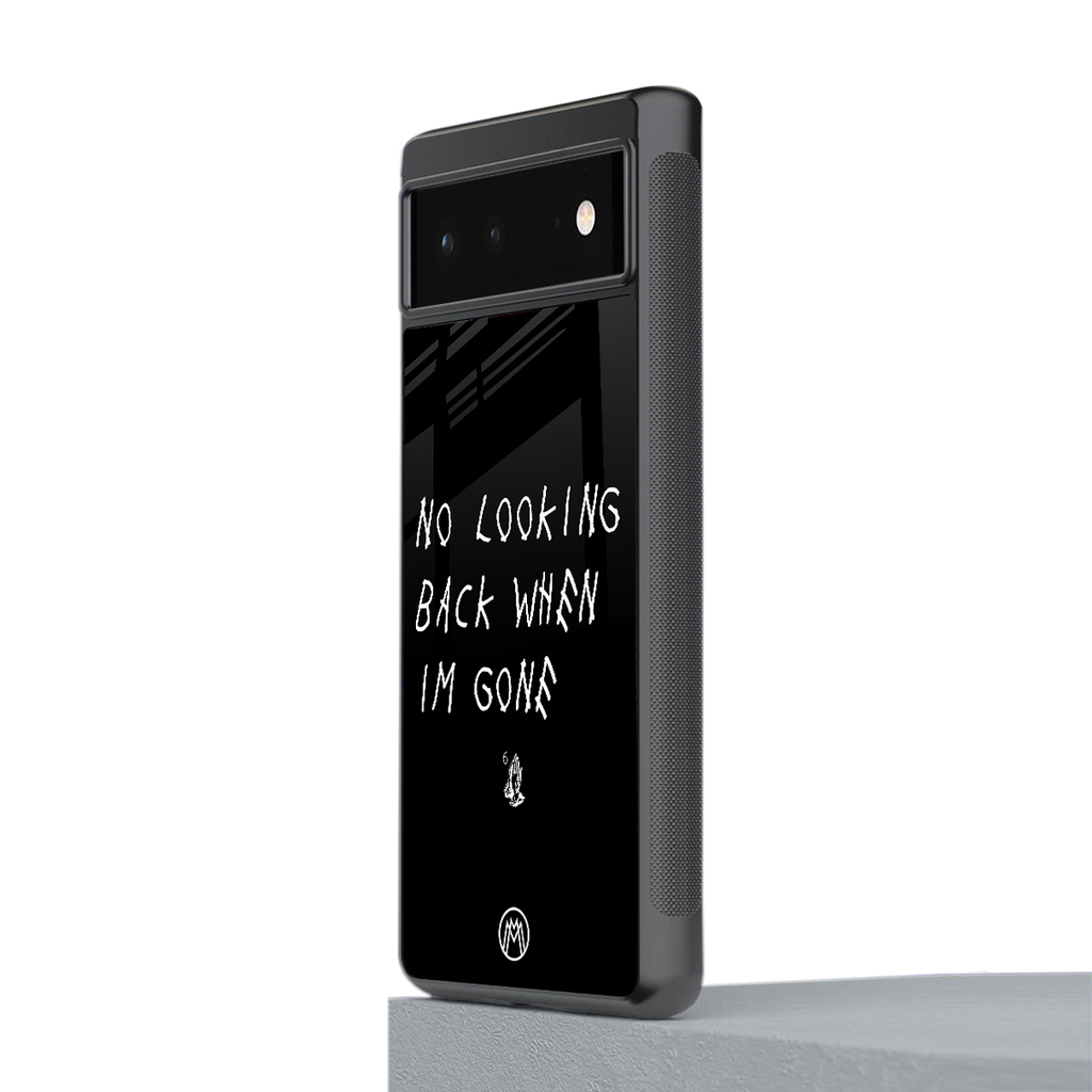 no looking back back phone cover | glass case for google pixel 6