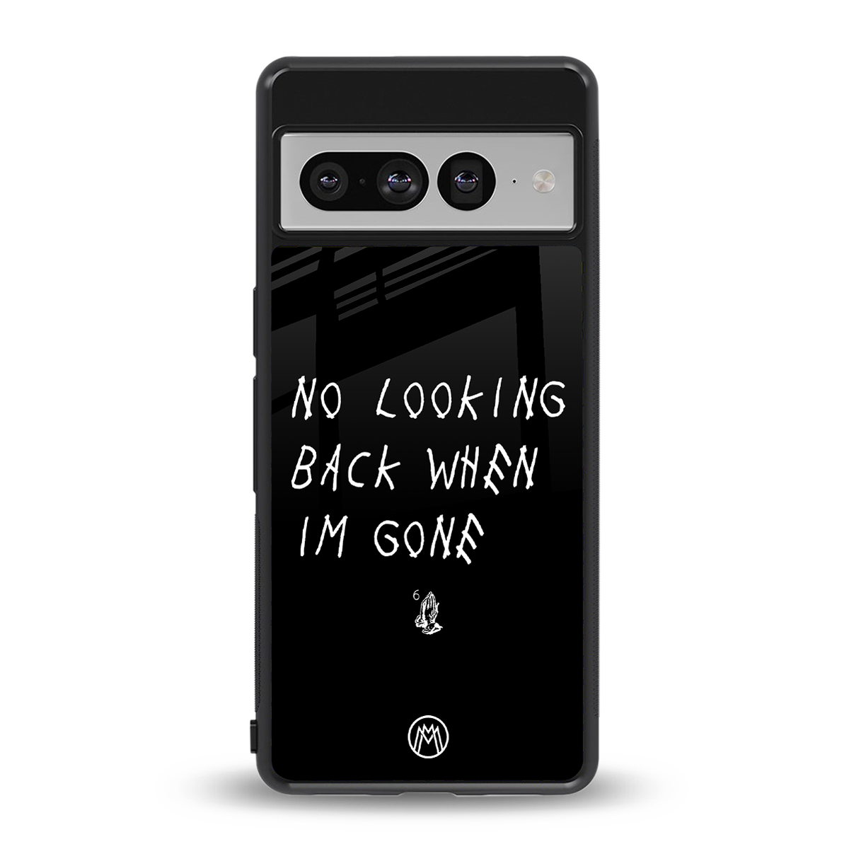 no looking back back phone cover | glass case for google pixel 7 pro