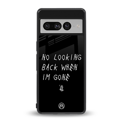 no looking back back phone cover | glass case for google pixel 7 pro