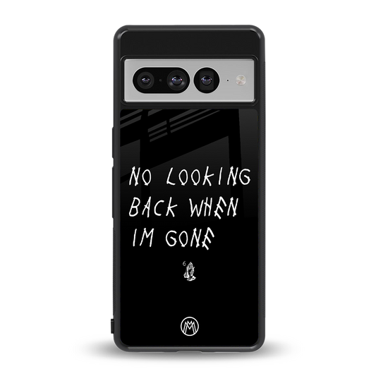 no looking back back phone cover | glass case for google pixel 7 pro