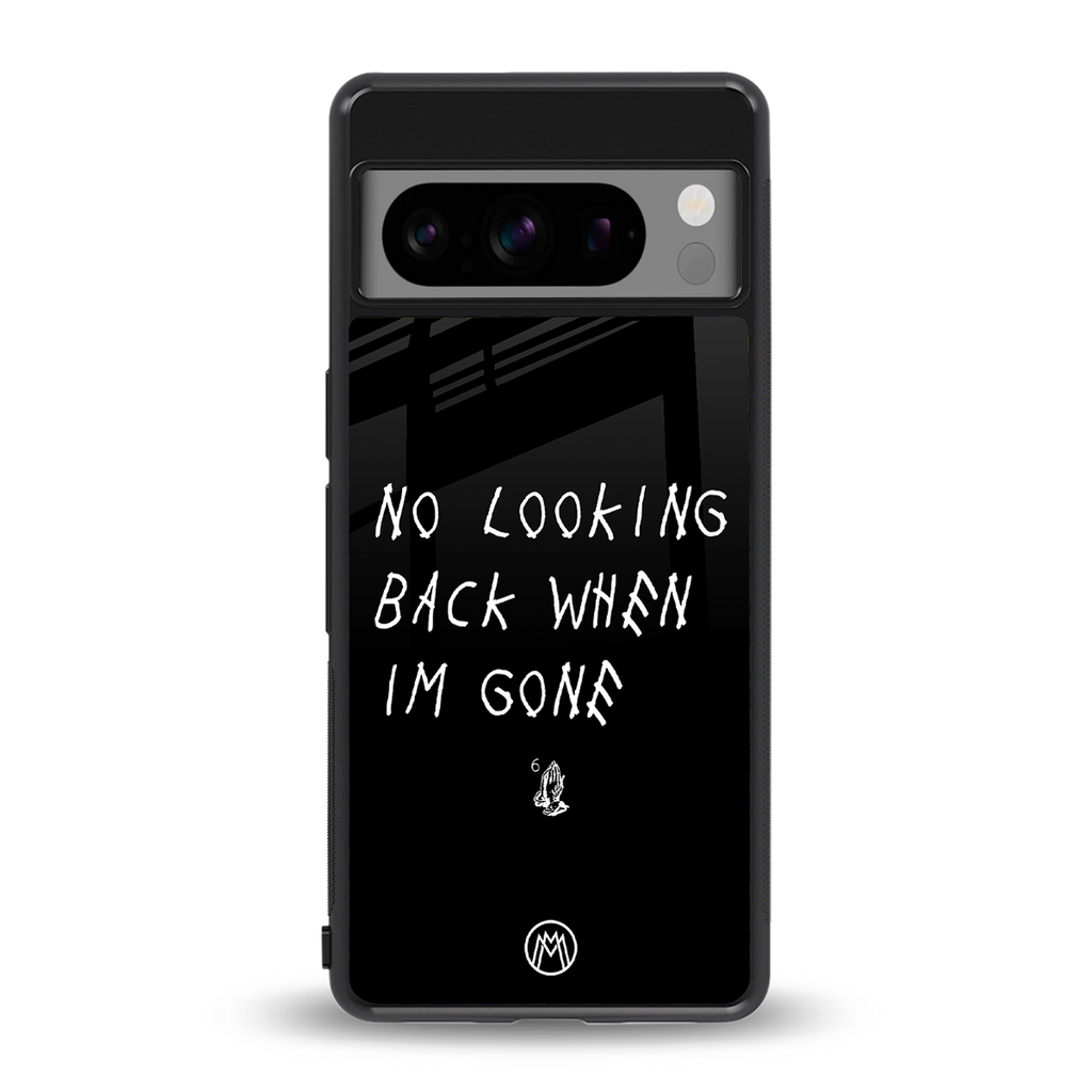 no looking back back phone cover | glass case for google pixel 8 pro