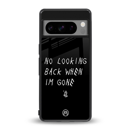 no looking back back phone cover | glass case for google pixel 8 pro