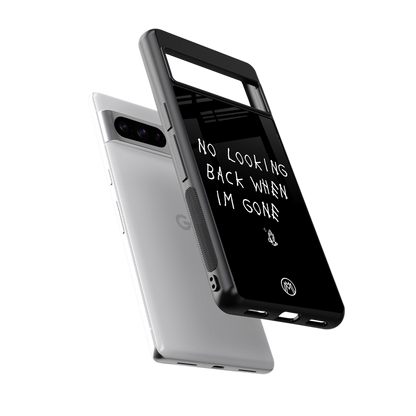 no looking back back phone cover | glass case for google pixel 8 pro