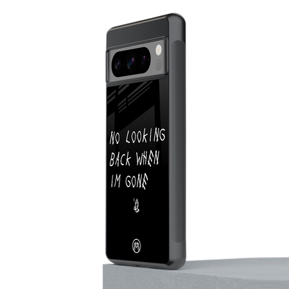 no looking back back phone cover | glass case for google pixel 8 pro