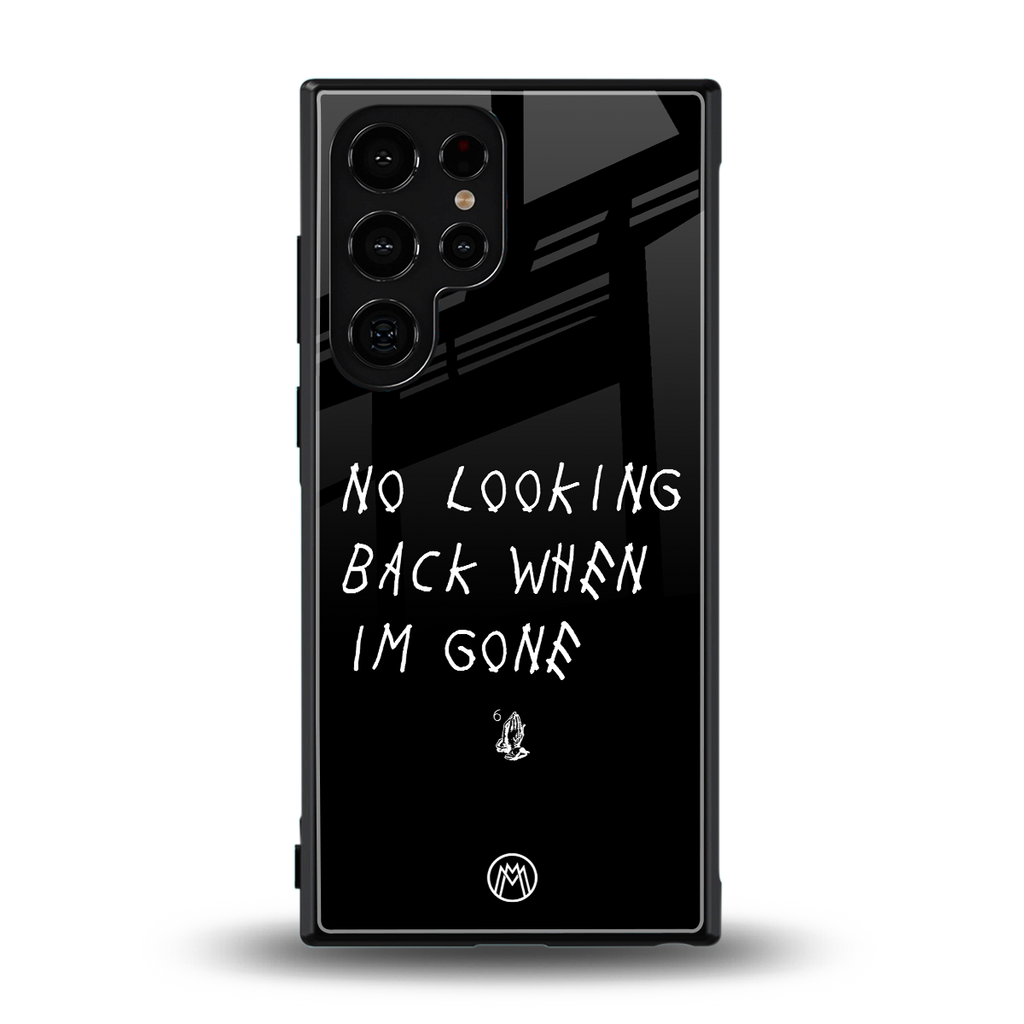 no looking back back phone cover | glass case for samsung galaxy s23 ultra