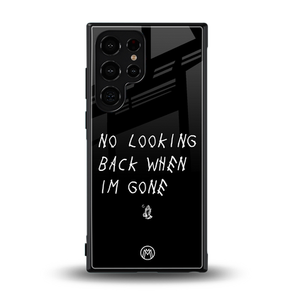 no looking back back phone cover | glass case for samsung galaxy s23 ultra