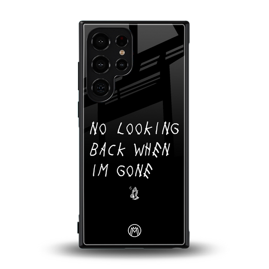 no looking back back phone cover | glass case for samsung galaxy s23 ultra