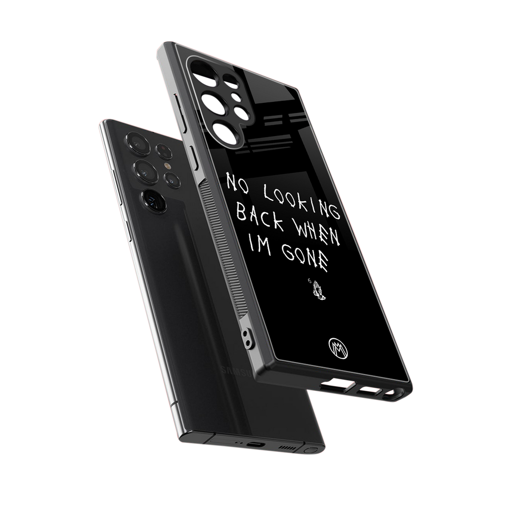 no looking back back phone cover | glass case for samsung galaxy s23 ultra