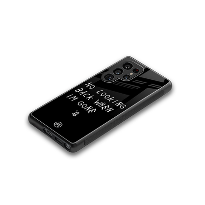 no looking back back phone cover | glass case for samsung galaxy s25 ultra