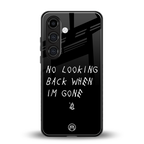 no looking back back phone cover | glass case for samsung galaxy s25