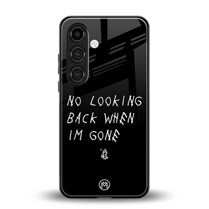 no looking back back phone cover | glass case for samsung galaxy s23 plus