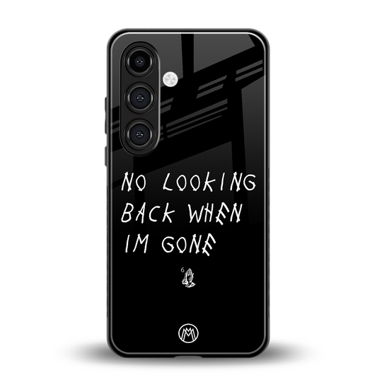 no looking back back phone cover | glass case for samsung galaxy s23 plus