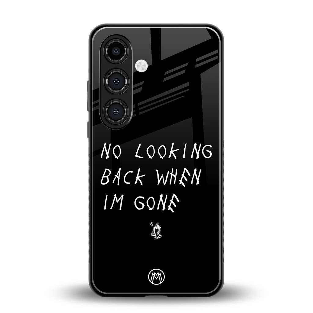no looking back back phone cover | glass case for samsung galaxy s25 plus