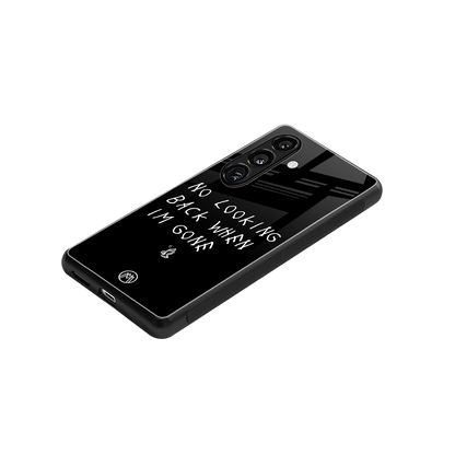 no looking back back phone cover | glass case for samsung galaxy s23 plus