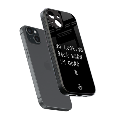 no looking back back phone cover | glass case for iphone 15
