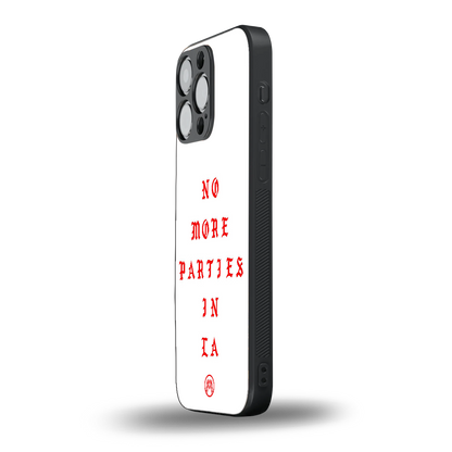 no more parties in la back phone cover | glass case for iphone 13 pro max