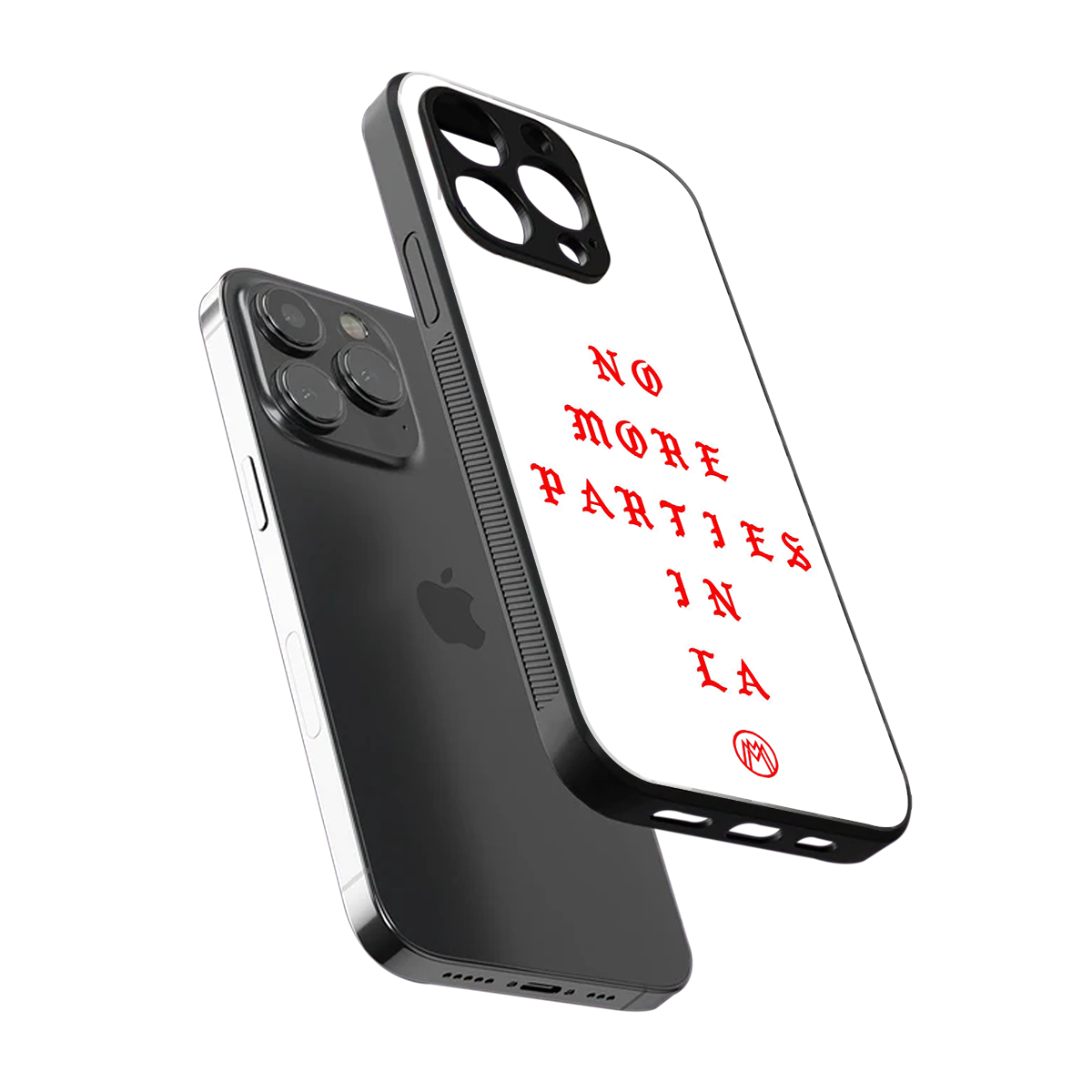 no more parties in la back phone cover | glass case for iphone 14 pro max