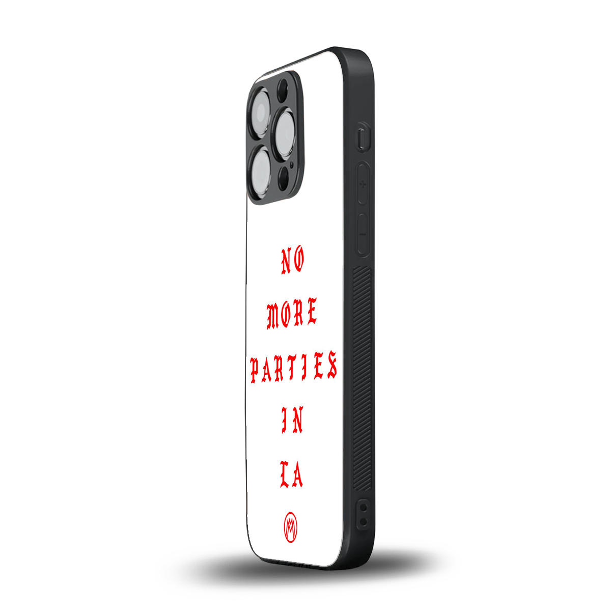 no more parties in la back phone cover | glass case for iphone 15 pro