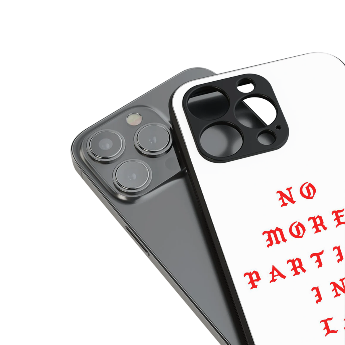 no more parties in la back phone cover | glass case for iphone 16