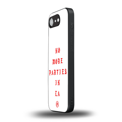 no more parties in la back phone cover | glass case for iphone 16e